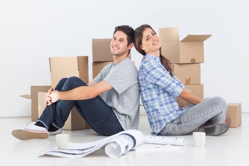Careful packing materials prepared for household moving in Dulwich