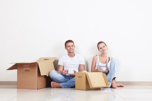 Different cardboard box types for Dulwich moves