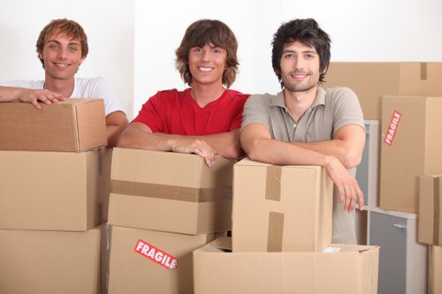 Packed household items ready for safe transport during Dulwich removals