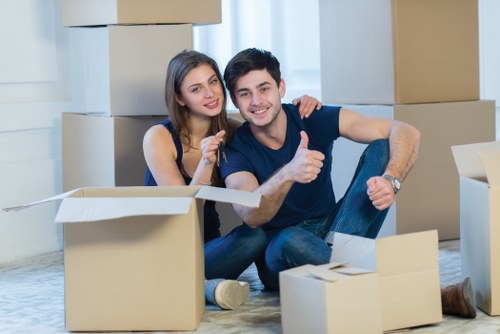 Customer completing a Dulwich Removals payment online