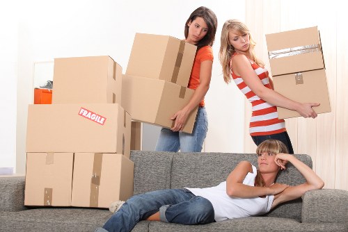 Professional movers handling furniture in Dulwich
